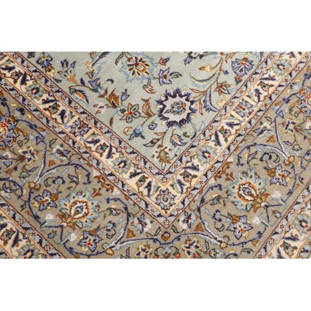 Tappeto Kashan Persia beige grigio 272x388