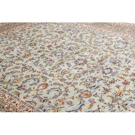 Tappeto Kashan Persia beige grigio 272x388