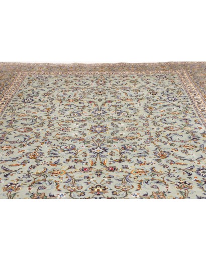 Tappeto Kashan Persia beige grigio 272x388
