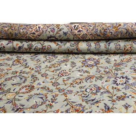 Tappeto Kashan Persia beige grigio 272x388