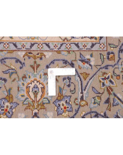 Tappeto Kashan Persia beige grigio 272x388