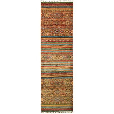 Tappeto Samarkand Pakistan marrone bianco 82x282