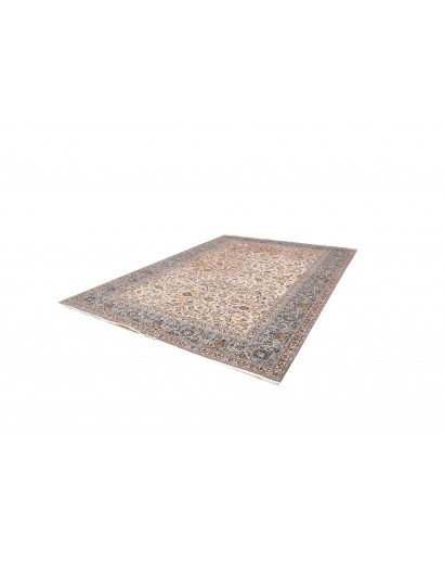 Tappeto Kashan Persia beige verde 246x350