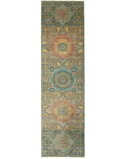 Tappeto Mamlouk Pakistan bianco marrone 80x290