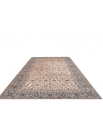 Tappeto Kashan Persia beige verde 246x350