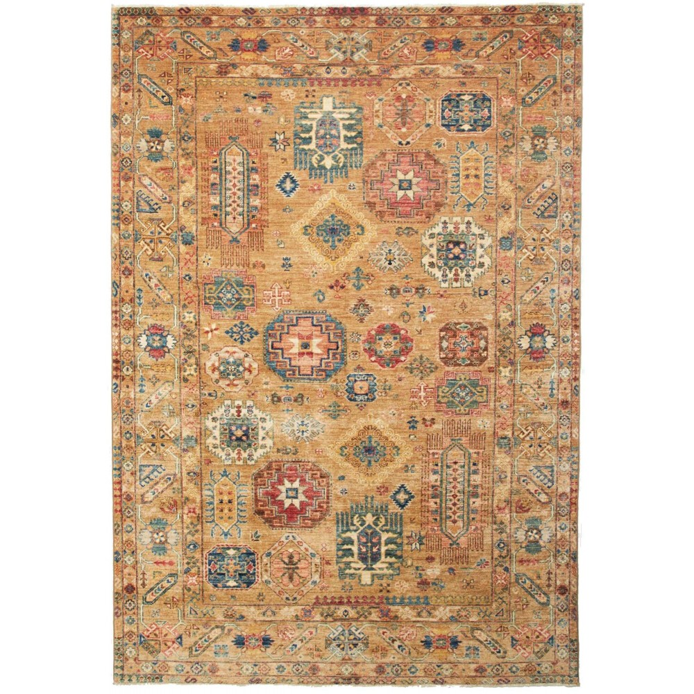 Tappeto Tribal Pakistan marrone bianco 167x243