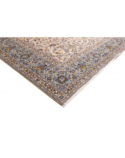 Tappeto Kashan Persia beige verde 246x350