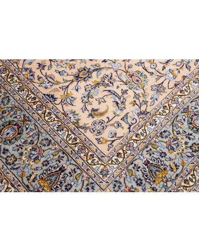 Tappeto Kashan Persia beige verde 246x350