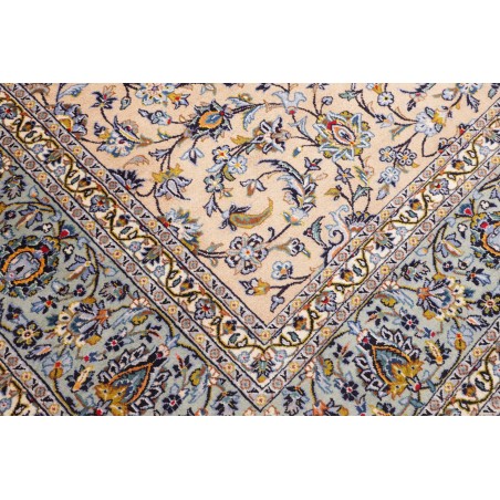 Tappeto Kashan Persia beige verde 246x350