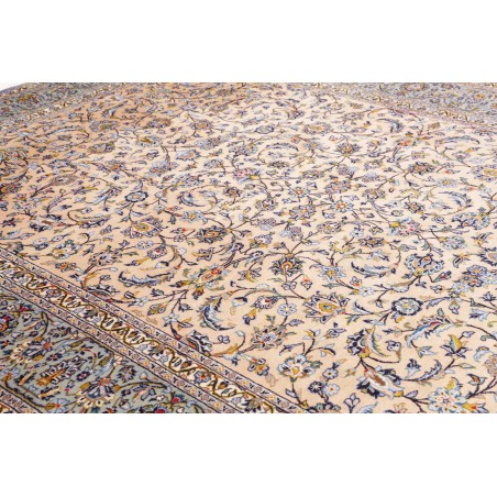 Tappeto Kashan Persia beige verde 246x350