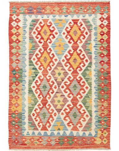 Tappeto Kilim Afghanistan marrone 106x150