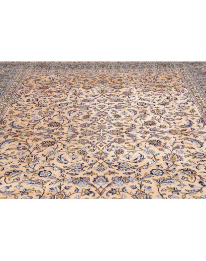 Tappeto Kashan Persia beige verde 246x350