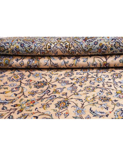 Tappeto Kashan Persia beige verde 246x350