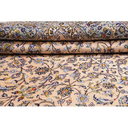 Tappeto Kashan Persia beige verde 246x350