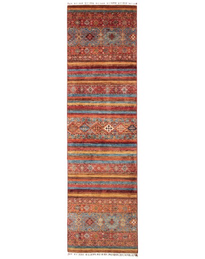 Tappeto Samarkand Pakistan marrone arancione 82x292