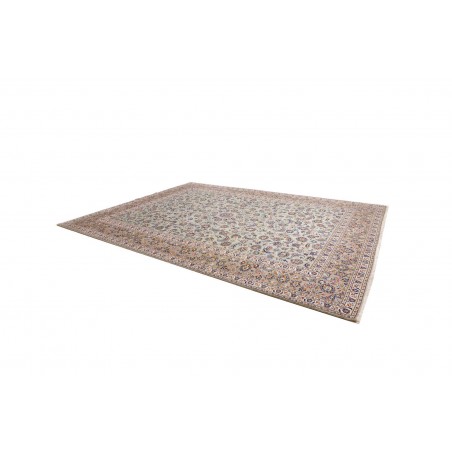 Tappeto Kashan Persia beige azzurro 305x412