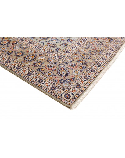 Tappeto Kashan Persia beige azzurro 305x412