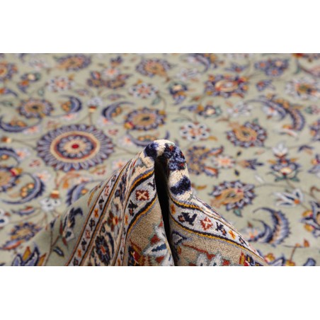 Tappeto Kashan Persia beige azzurro 305x412