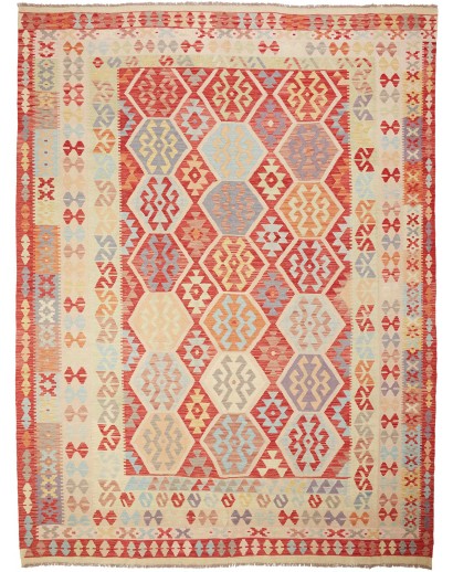 Tappeto Kilim Afghanistan marrone 254x340