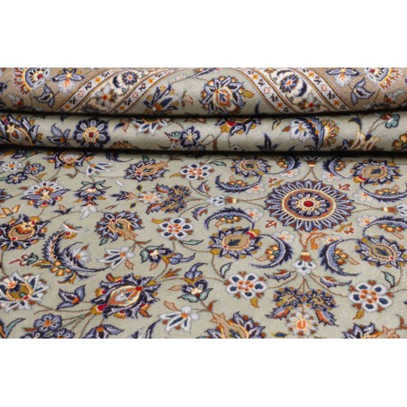 Tappeto Kashan Persia beige azzurro 305x412