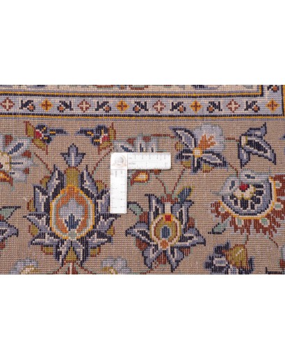 Tappeto Kashan Persia beige azzurro 305x412