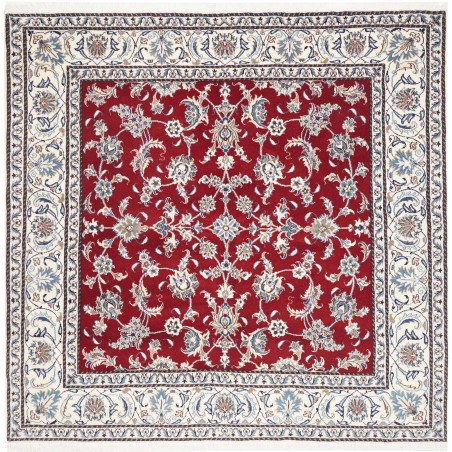 Tappeto Nain Kashmar Persia bianco 208x203