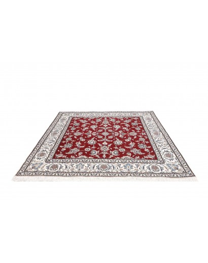 Tappeto Nain Kashmar Persia bianco 208x203