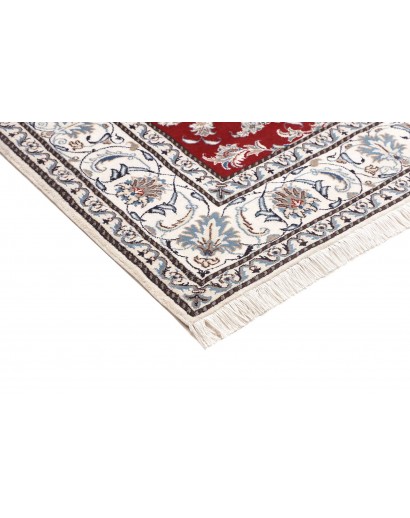 Tappeto Nain Kashmar Persia bianco 208x203