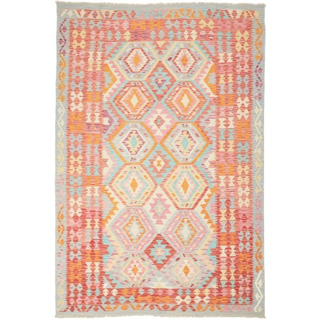 Tappeto Kilim Afghanistan beige giallo 169x253