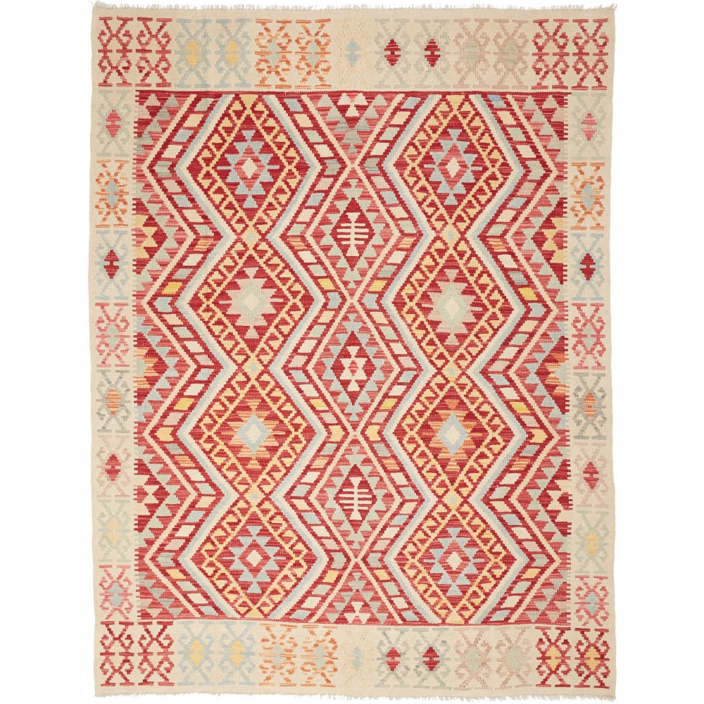 Tappeto Kilim Afghanistan giallo marrone 182x242