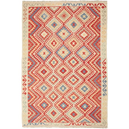 Tappeto Kilim Afghanistan beige marrone 167x244