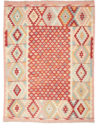 Tappeto Kilim Afghanistan giallo marrone 180x244