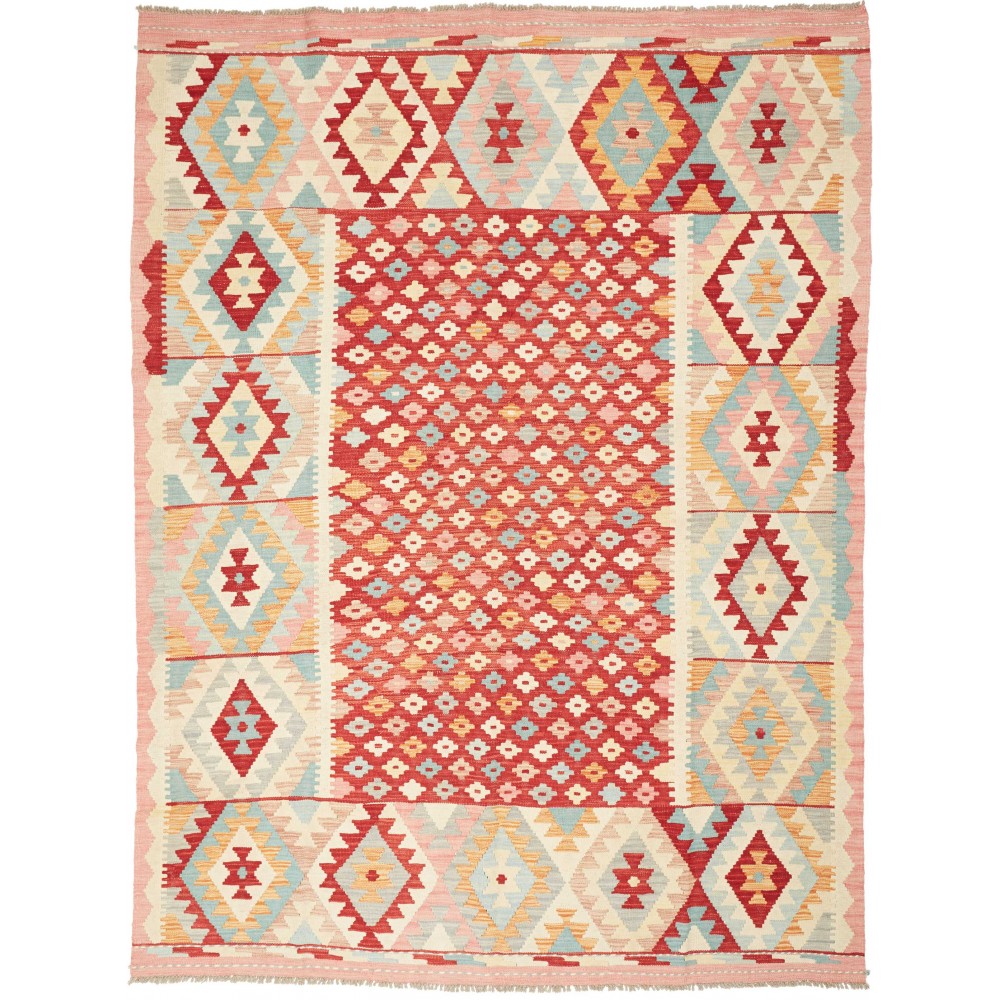 Tappeto Kilim Afghanistan giallo marrone 180x244