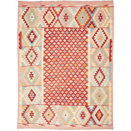 Tappeto Kilim Afghanistan giallo marrone 180x244