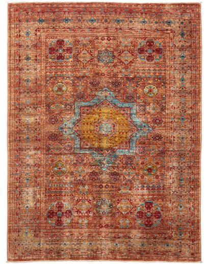Tappeto Mamlouk Pakistan rosso marrone 126x172