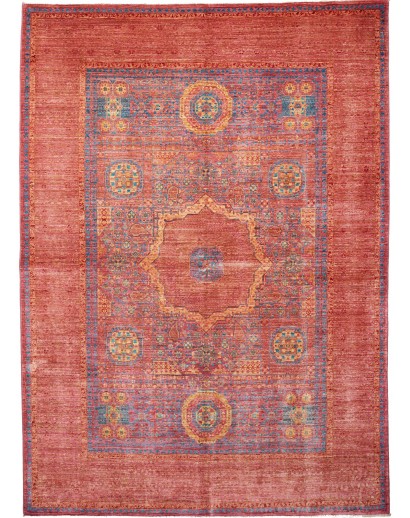 Tappeto Mamlouk Pakistan rosso giallo 170x241