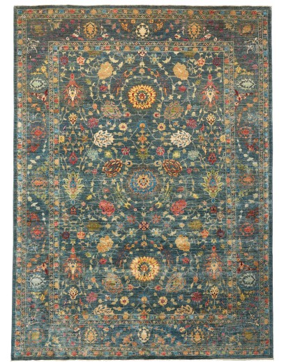 Tappeto Shahi Fine Pakistan azzurro 262x360