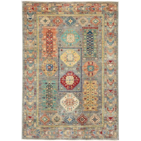 Tappeto Tribal Pakistan marrone grigio 165x238