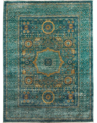 Tappeto Mamlouk Pakistan azzurro bianco 148x202