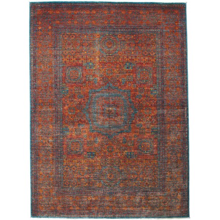 Tappeto Mamlouk Pakistan marrone rosso 168x231