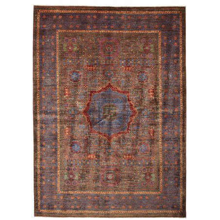 Tappeto Mamlouk Pakistan azzurro arancione 175x240