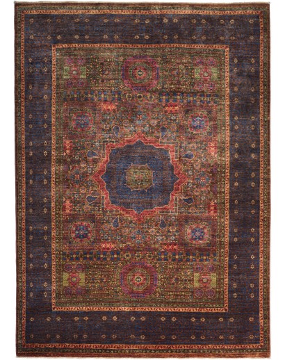 Tappeto Mamlouk Pakistan verde grigio 169x234