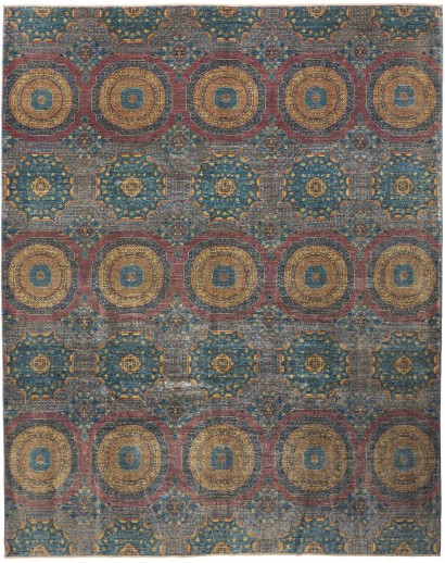 Tappeto Mamlouk Pakistan azzurro 246x303