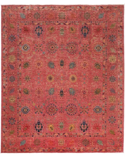 Tappeto Shahi Fine Pakistan rosso grigio 243x292