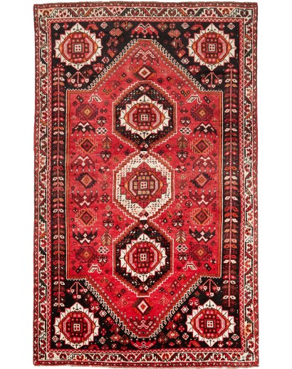 Tappeto Shiraz Fine Persia marrone giallo 160x267