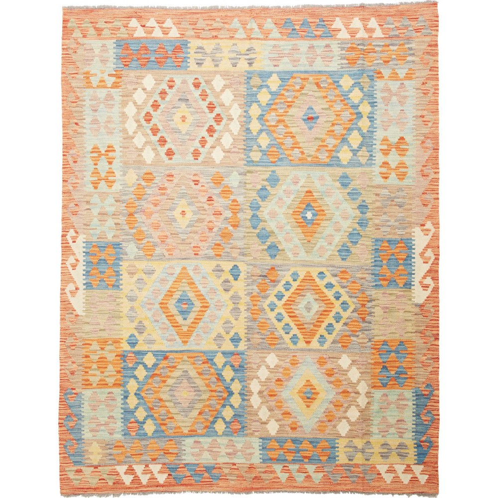 Tappeto Kilim Afghanistan marrone arancione 153x195