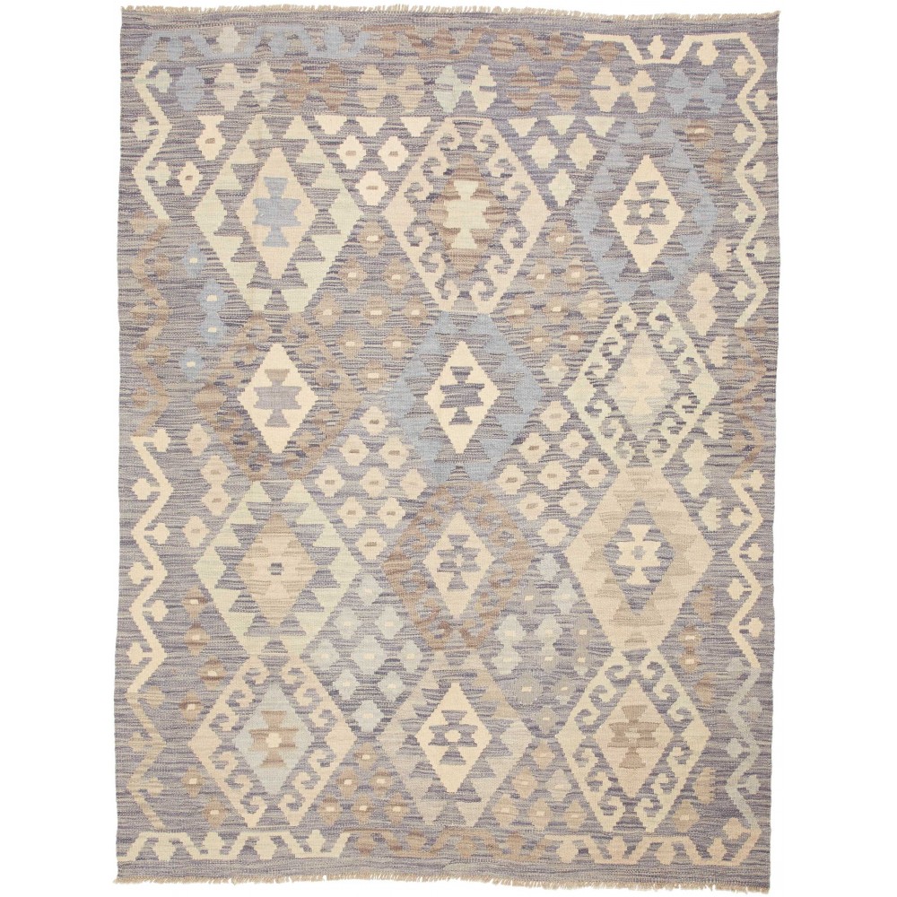 Tappeto Kilim Afghanistan azzurro 152x200