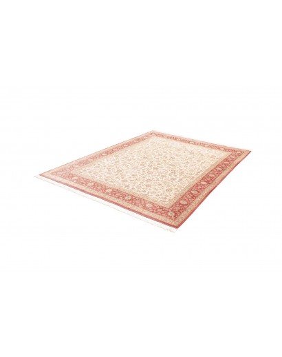 Tappeto Ghom seta Persia marrone rosso 191x248