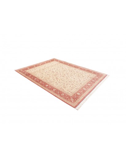 Tappeto Ghom seta Persia marrone rosso 191x248
