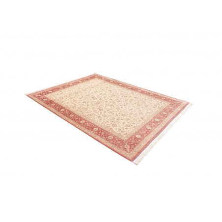 Tappeto Ghom seta Persia marrone rosso 191x248